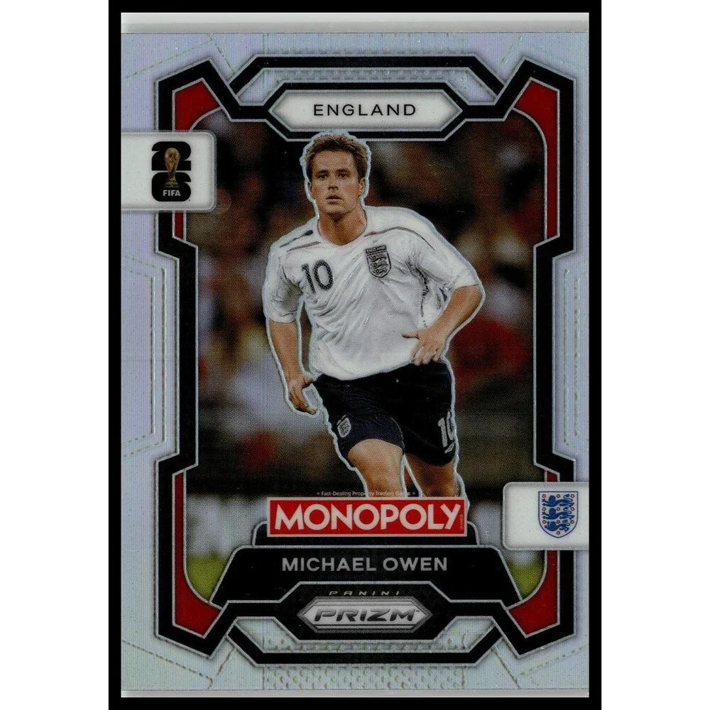 2026 Panini Prizm Monopoly FIFA Cup Michael Owen #26 England Silver Prizms